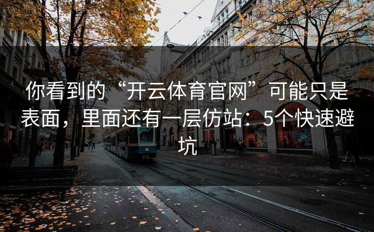 你看到的“开云体育官网”可能只是表面，里面还有一层仿站：5个快速避坑